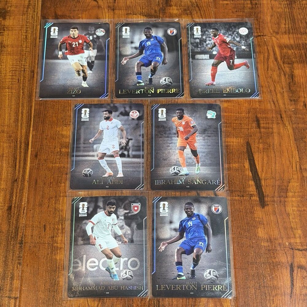 7 x 2026 Panini Kayou FIFA World Cup Soccer Base & Ultra Moment Insert Card Lot